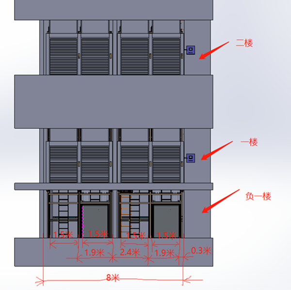 提升機(jī)提升門(mén)示意圖