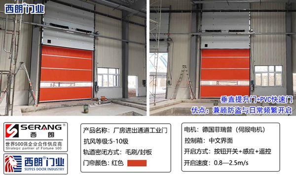 快速門+提升門組合使用