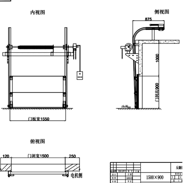 L型軌道提升門